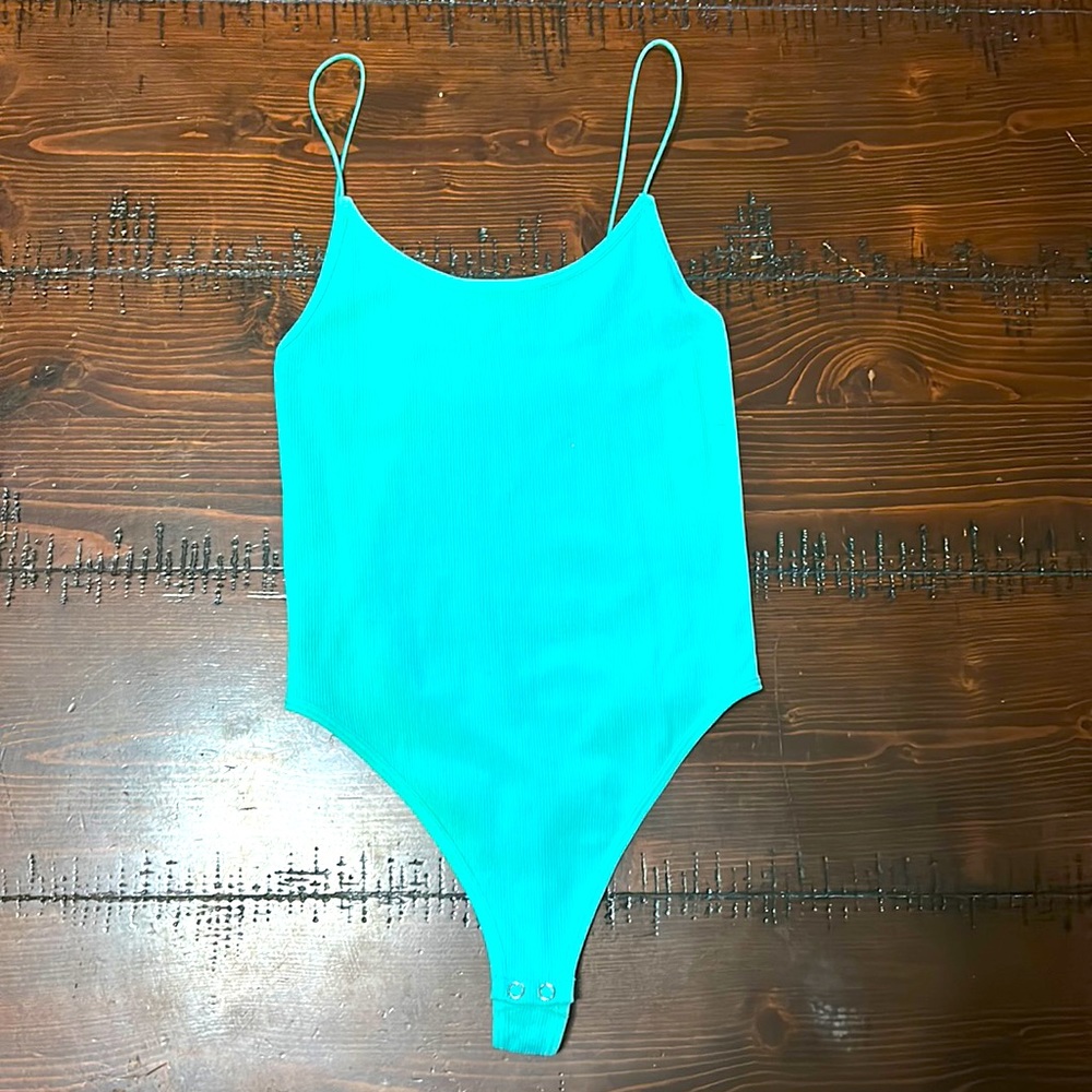 Bubblegum blue bodysuit tank top